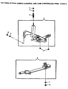 Pattern Stitch Length Control And Cam Controlled Feed parts for Kenmore Sewing Machine 16322 from AppliancePartsPros.com