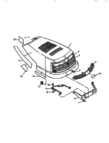 Hood And Grille parts for Sabre Front-Engine Lawn Tractor 1646 from AppliancePartsPros.com