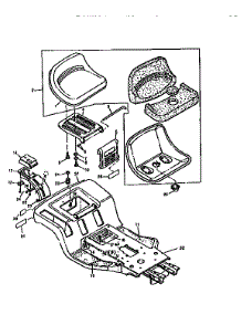 Frame And Seat parts for Sabre Front-Engine Lawn Tractor 1646 from AppliancePartsPros.com