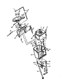 Console,Tank,Steering&Lever parts for Sabre Front-Engine Lawn Tractor 1646 from AppliancePartsPros.com