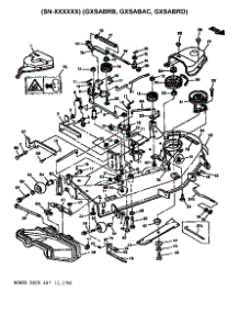 Mower Deck 48" (1.17M) parts for Sabre Front-Engine Lawn Tractor 1646 HYDRO GXSABRD from AppliancePartsPros.com