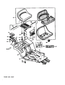 Frame And Seat parts for Sabre Front-Engine Lawn Tractor 1646 HYDRO GXSABRE from AppliancePartsPros.com