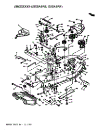 Mower Deck 46" (1.17M) parts for Sabre Front-Engine Lawn Tractor 1646 HYDRO GXSABRE from AppliancePartsPros.com