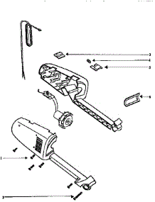 Nozzle And Motor Assembly parts for Eureka Upright Vacuum 167A from AppliancePartsPros.com