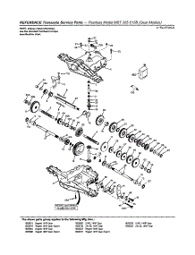 Transaxle Mst 205-515B parts for Simplicity Front-Engine Lawn Tractor 1693084 from AppliancePartsPros.com
