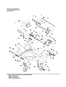 Height Adjustment / Gauge Wheels parts for Simplicity Mower Attachment 1693218 from AppliancePartsPros.com