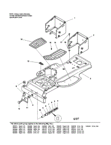 Frame parts for Simplicity Front-Engine Lawn Tractor 1693331 from AppliancePartsPros.com