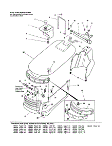 Hood / Dash / Fuel Tank parts for Simplicity Front-Engine Lawn Tractor 1693333 from AppliancePartsPros.com