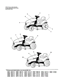 Decals-Brand & Model parts for Simplicity Front-Engine Lawn Tractor 1693341 from AppliancePartsPros.com