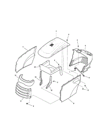 Hood / Grill / Dash parts for Snapper Front-Engine Lawn Tractor 1694370 from AppliancePartsPros.com