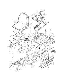 Seat / Seat Deck parts for Snapper Front-Engine Lawn Tractor 1694370 from AppliancePartsPros.com