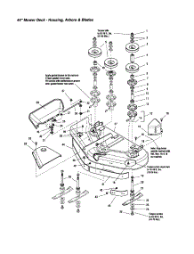 Housing / Arbors / Blades parts for Snapper Front-Engine Lawn Tractor 1694627 from AppliancePartsPros.com