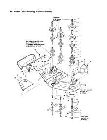 Housing / Arbors / Blades parts for Snapper Front-Engine Lawn Tractor 1694679 from AppliancePartsPros.com