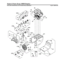 Engine & Frame parts for Briggs & Stratton Gas Snowblower 1696614-00 from AppliancePartsPros.com