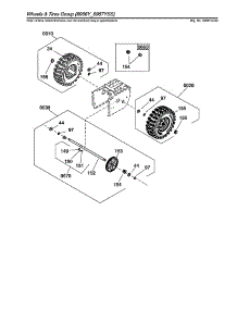 Wheels & Tires parts for Briggs & Stratton Gas Snowblower 1696614-00 from AppliancePartsPros.com