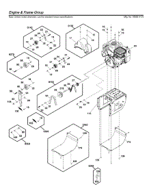 Engine & Frame parts for Briggs & Stratton Gas Snowblower 1696614-04 from AppliancePartsPros.com