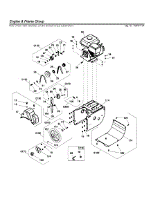 Engine & Frame parts for Briggs & Stratton Gas Snowblower 1696619-04 from AppliancePartsPros.com