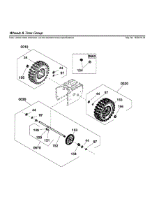 Wheels & Tires parts for Briggs & Stratton Gas Snowblower 1696619-04 from AppliancePartsPros.com