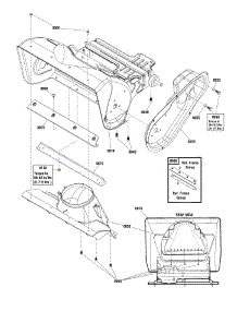 Frame parts for Briggs & Stratton Gas Snowblower 1696950-00 from AppliancePartsPros.com