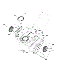 Wheel & Body Covering parts for Briggs & Stratton Gas Snowblower 1696950-00 from AppliancePartsPros.com