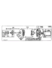 Motor, Starter parts for Briggs & Stratton Lawn & Garden Engine 171700 TO 171706 (0010 - 0016) from AppliancePartsPros.com
