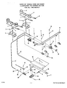Burner parts for Roper Gas Range 1745*0A from AppliancePartsPros.com