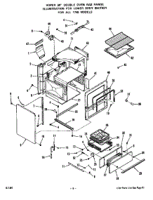 Lower Body parts for Roper Gas Range 1745*0A from AppliancePartsPros.com
