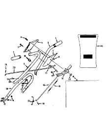 Upper Handle Assembly parts for Craftsman Walk-Behind Lawn Mower 17481572 from AppliancePartsPros.com