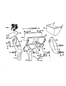 Frame parts for Craftsman Walk-Behind Lawn Mower 174912701 from AppliancePartsPros.com