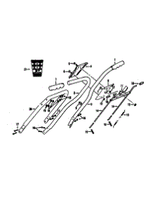 Handle parts for Craftsman Walk-Behind Lawn Mower 17491281 from AppliancePartsPros.com