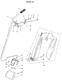 Handle And Bag Housing parts for Kenmore Upright Vacuum 175.3117280 (1753117280, 175 3117280) from AppliancePartsPros.com