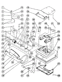 Nozzle And Motor Assembly parts for Kenmore Upright Vacuum 175.3185182 (1753185182, 175 3185182) from AppliancePartsPros.com