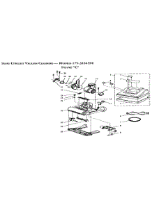 Figure "C" parts for Kenmore Upright Vacuum 175.3216590 (1753216590, 175 3216590) from AppliancePartsPros.com