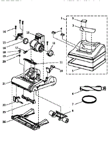 Figure "C" parts for Kenmore Upright Vacuum 175.3227090 (1753227090, 175 3227090) from AppliancePartsPros.com