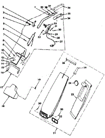 Figure "C" parts for Kenmore Upright Vacuum 175.3280180 (1753280180, 175 3280180) from AppliancePartsPros.com