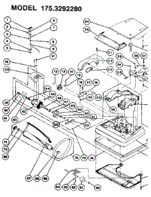 Nozzle And Motor Assembly parts for Kenmore Upright Vacuum 175.3292280 (1753292280, 175 3292280) from AppliancePartsPros.com
