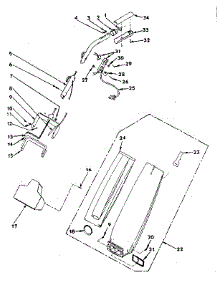 Figure "B" parts for Kenmore Upright Vacuum 175.3470180 (1753470180, 175 3470180) from AppliancePartsPros.com