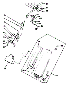 Figure B Parts List parts for Kenmore Upright Vacuum 175.3470280 (1753470280, 175 3470280) from AppliancePartsPros.com