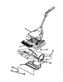 Unit Parts parts for Kenmore Upright Vacuum 175.3490180 (1753490180, 175 3490180) from AppliancePartsPros.com