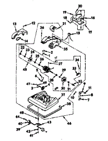 Figure D Parts List parts for Kenmore Upright Vacuum 175.3570180 (1753570180, 175 3570180) from AppliancePartsPros.com