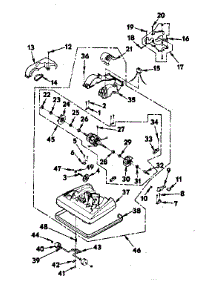 Figure D Parts List parts for Kenmore Upright Vacuum 175.3570181 (1753570181, 175 3570181) from AppliancePartsPros.com