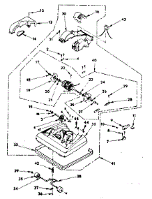 Nozzle And Motor Assembly parts for Kenmore Upright Vacuum 175.3590180 (1753590180, 175 3590180) from AppliancePartsPros.com