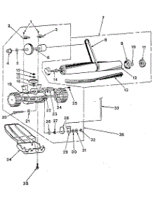 Transmission Assembly parts for Kenmore Upright Vacuum 175.3790180 (1753790180, 175 3790180) from AppliancePartsPros.com