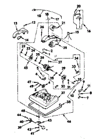 Figure D Parts List parts for Kenmore Upright Vacuum 175.3871080 (1753871080, 175 3871080) from AppliancePartsPros.com