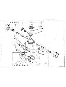 Transmission Assembly parts for Kenmore Upright Vacuum 175.3890680 (1753890680, 175 3890680) from AppliancePartsPros.com