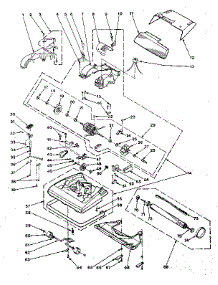 Nozzle And Motor Assembly parts for Kenmore Upright Vacuum 175.3890680 (1753890680, 175 3890680) from AppliancePartsPros.com