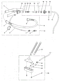 Hose Assembly parts for Kenmore Central Vacuum 175.8539180 (1758539180, 175 8539180) from AppliancePartsPros.com