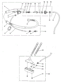Hose Assembly parts for Kenmore Central Vacuum 175.8539280 (1758539280, 175 8539280) from AppliancePartsPros.com