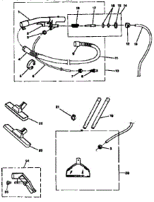 Sears Home Cleaning System parts for Kenmore Carpet Cleaner 175.8670290 (1758670290, 175 8670290) from AppliancePartsPros.com