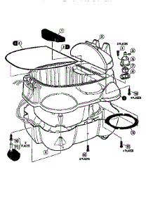 Chassis Assembly parts for Kenmore Carpet Cleaner 175.8690990 (1758690990, 175 8690990) from AppliancePartsPros.com